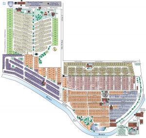 Resort & Community Map of Llano Grande Resort in Mercedes, TX